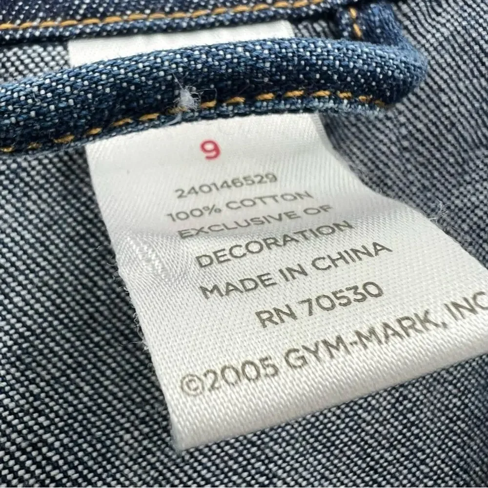 Gymboree Cherry Pie Denim Jacket Girls Red Cherry Bow 2005